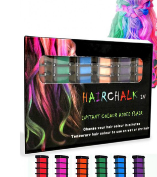 Набор мелков для волос из 6 шт Hair Chalk