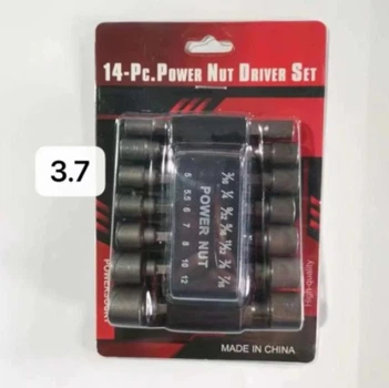 Набор шестигранных головок для шуруповёрта Винтовая втулка 14PCS Sleeve