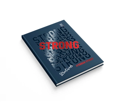Книга обліку А4 192 арк Престиж клітинка, офс,тверда обкладинка, УФлак,тиснення Strong АРКУШ (5)