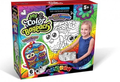 Комплект креативного творчості My Color BagPack CBP-01 рюкзак-розмальовка Сови