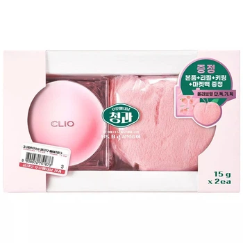 Стойкий кушон в лимитированном дизайне Clio Kill Cover The New Founwear Cushion Set Peach Edition 04 Ginger