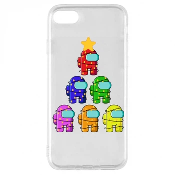 Чохол TOTO для iPhone 7 Christmas Tree Among Us Прозорий