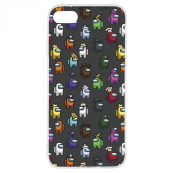 Чохол TOTO для iPhone 8 Among Us Pattern Прозорий