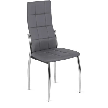 Стул кухонный MEBEL ELITE MOLLY, серый / экокожа ME.MOLLY/P/CH/E/K