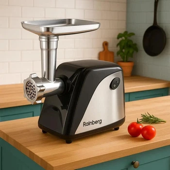Мясорубка Rainberg RB-676 3800W с насадкой соковыжималкой для томатного сока