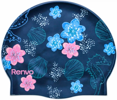 Взрослая шапочка для плавания Renvo Kerio Shells Уни OSFM Синяя (2SC150-0406)