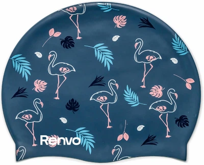 Взрослая шапочка для плавания Renvo Kerio Flamingo Уни OSFM Синяя (2SC150-0410)