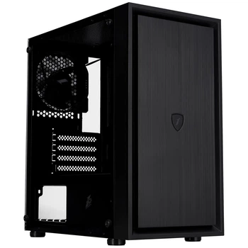 Корпус 1stPlayer B5-M-BK-3F Black без БЖ ( Black )