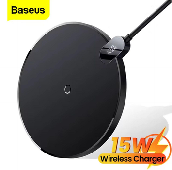 Бездротова зарядка 15W Baseus Digital LED Display Gen 2 Wireless Charger швидка зарядка CCED000001 Black