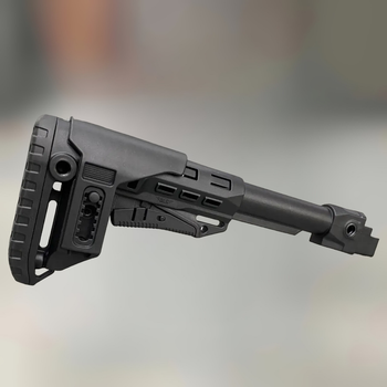 Прямий приклад DLG TACTICAL, телескоп, з підщечником, Чорний (повний комплект), антабка на 2 сторони (242242-241771)