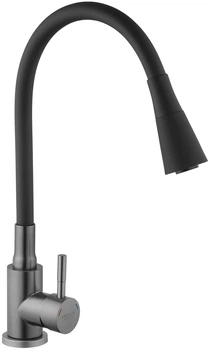 Смеситель кухонный Kroner KRP Edelstahl Klassisch PVD031BLK
