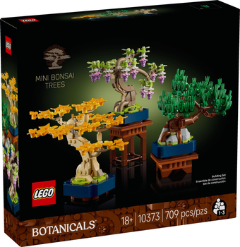 Zestaw klocków LEGO Botanicals Małe drzewka Bonsai 709 elementów (10373)