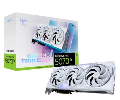 Відеокарта MSI GeForce RTX 5070 Ti Gaming Trio OC White 16GB GDDR7 DLSS4 (5070 Ti 16G GAMING TRIO OC WHITE)