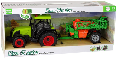 Zabawka LEAN Toys Traktor na baterie z opryskiwaczem i muzyką Zielony 12116 (5904665998571)