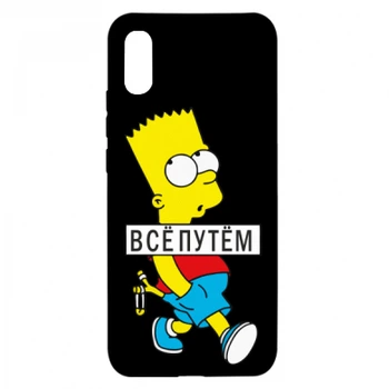 Чохол для Xiaomi Redmi 9a Все путем Барт симпсон Чорний