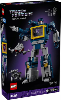 Zestaw klocków LEGO Icons Transformers: Soundwave 1505 elementów (10358)