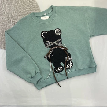 Свитшот для девочки Teddy Bear мятный 0904 122 см