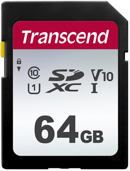 Карта памяти Transcend 64 GB SDXC UHS-I U3 300S TS64GSDC300S