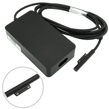 Блок живлення для планшета MICROSOFT 15V 2.58A 44W 6pin Чорний (Surface Pro 5 Pro 6 Pro 4 Pro3 Book) (без сетевого кабеля