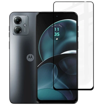 Захисне скло Fiji Premium для Motorola G14 повне проклеювання Anti-Static чорний
