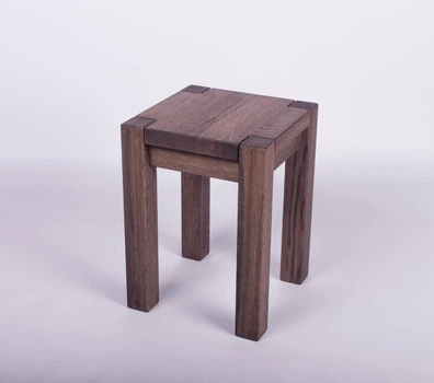 Табурет дерев'яний кухонний KOSKO legs S-1 35*35*48 Дуб Ebenholz