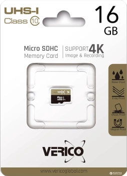 Verico MicroSDHC 16GB UHS-I Class 10 (1MCOV-MDH9G3-NN)