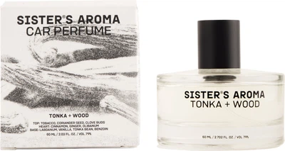 Духи для авто Sister's Aroma Бобы тонкая и дерево 60 мл (4820227784691)