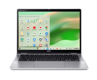Ноутбук Acer NX.KYJEU.001 Chromebook Spin CP314-2HN 14" WUXGA IPS Touch, Intel i3-N305, 8GB, F256GB, UMA, ChromeOS, серебристый