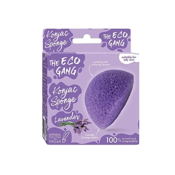 Конняковый спонж для умывания, лавандовый - The Eco Gang (1377570-27074600)