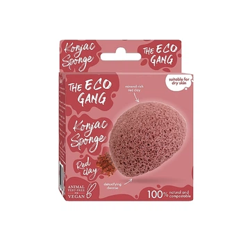 Конняковый спонж для умывания, красный - The Eco Gang (1377571-27074974)