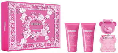 Набір для жінок Moschino Toy 2 Bubble Gum Туалетна вода 50 мл + Гель для душу 50 мл + Лосьйон для тіла 50 мл (8011003900169)