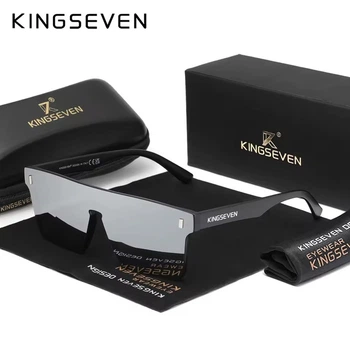 Мужские поляризационные солнцезащитные очки KINGSEVEN 792 Black Silver