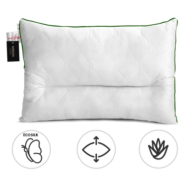 Подушка ортопедична MirSon Premium Eco Aloe Vera №147 EcoSilk 50х70 см (2200000393029)