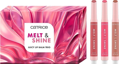 Набор бальзамов для губ - Catrice Melt & Shine Juicy Lip Balm Trio 01 - Drippin In Shine (1292302-222847383-2)