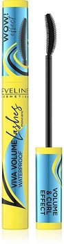 Водостойкая тушь для ресниц - Eveline Cosmetics Viva Volume Waterproof Mascara Black (1291950-2022230936-2)