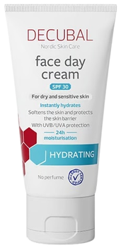 Крем для обличчя Decubal Hydrating Spf 30 зволожувальний 50 мл (7350087738017)