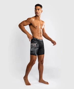 Компрессионные шорты Venum Gladiator 5.0 Men's Vale Tudo Shorts Black Silver (VENUM-05318-109-L)