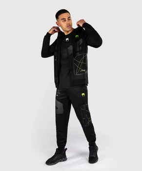 Спортивне худі Venum Training Camp 4.0 Full Zip Hoodie - Black/Neon Green (VENUM-05480-103-L)