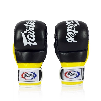 Перчатки для ММА Fairtex FGV18 Super Sparring Gloves Black Yellow (FGV18YL-XL)
