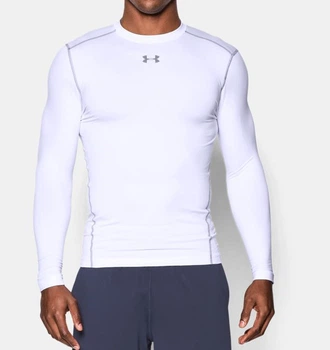 Компрессионная футболка Under Armour ColdGear® Armour Compression Crew Long Sleeve White (1265650-100-M)