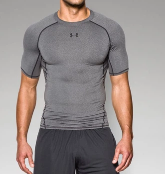 Компрессионная футболка Under Armour HeatGear® Armour Short Sleeve Compression Shirt Grey (1257468-090-M)