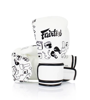 Боксерские перчатки Fairtex BGV14W Art Collections Graffiti White (BGV14W-16oz)