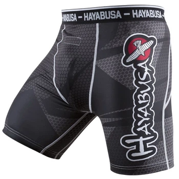 Компресійні шорти Hayabusa Metaru 47 Silver Compression Shorts Black (M4SCS-BK-S)