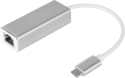 Адаптер Kruger&Matz USB-C - RJ45 LAN Silver (5901890055741)