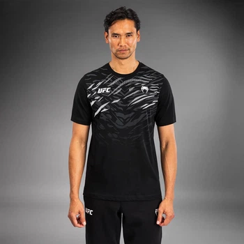 Футболка UFC Venum Fight Night 4.0 REPLICA Men's T-Shirt Black (VNMUFC-00336-001-M)