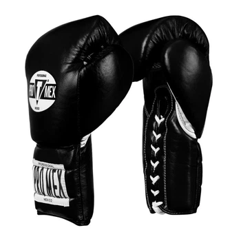 Боксерские перчатки Pro Mex Professional Lace Training Gloves V2.0 (PMTGL2BK-14 oz)