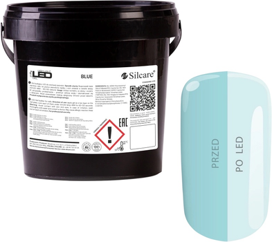 Żel do przedłużania paznokci Silcare High Light Blue 1 kg (5902560566895)