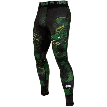 Компрессионные штаны Venum Green Viper Spats Black Green (VENUM-03496-102-L)