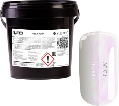 Żel do przedłużania paznokci Silcare High Light LED Milky Aura 1 kg (5902560567014)