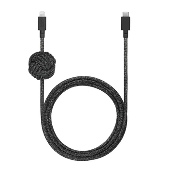 Кабель Native Union Night Cable USB-C to Lightning Cosmos Black (3 m) (NCABLE-CL-CS-BK-NP)